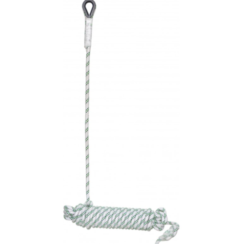Support d'assurage en corde tress&eacute;e 10m pour antichute coulissant FA-20-103-10