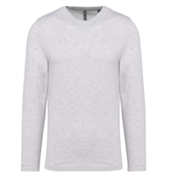 T-shirt col rond ML homme K359 Ash Heather