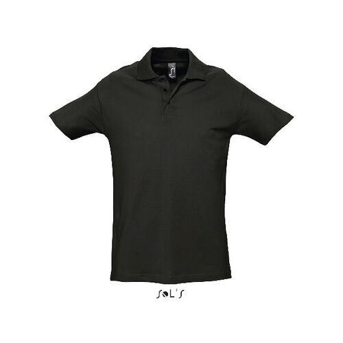 Polo manches courtes homme SOL'S SPRING II Noir