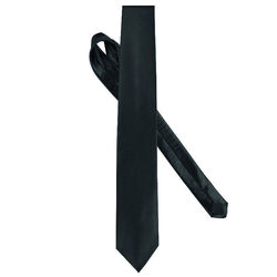Cravate satin&eacute;e K860 Noir