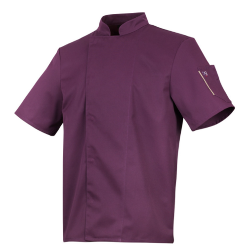 Veste de cuisine manches courtes NERO Prune