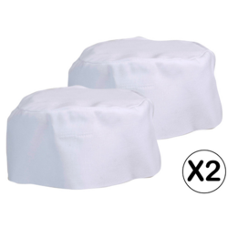 Calot polyester coton ATLANTA Blanc