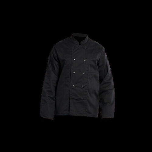Veste de cuisine manches longues &agrave; pressions 16BPN Noir