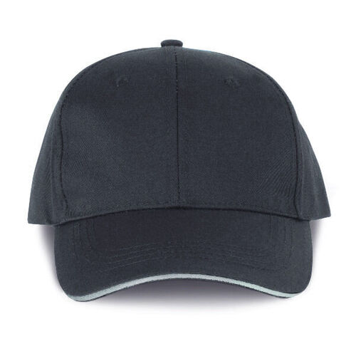 Casquette six panneaux KP145 Gris fonc&eacute; / Gris clair