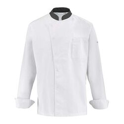 Veste de cuisine manches longues CABBAGE Blanc/Noir Veste de cuisine manches longues CABBAGE Blanc/Noir
